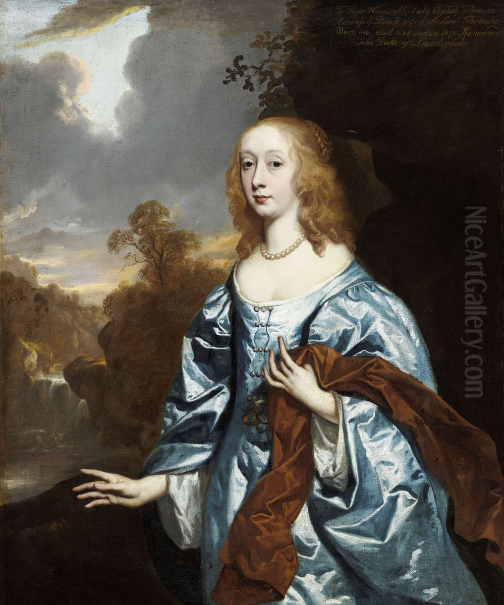 Elizabeth Murray, Countess of Dysart, later Duchess of Lauderdale (1626-1698) Oil Painting by Peter Lely