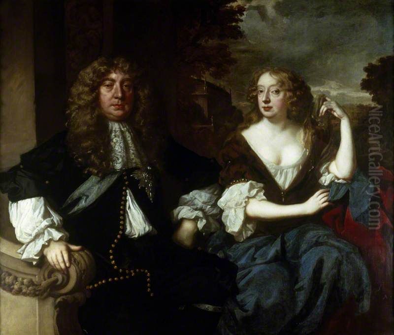 John Maitland, Duke of Lauderdale (1616-1682) and Elizabeth Murray, Countess of Dysart and Duchess of Lauderdale (1626-1698) Oil Painting by Peter Lely