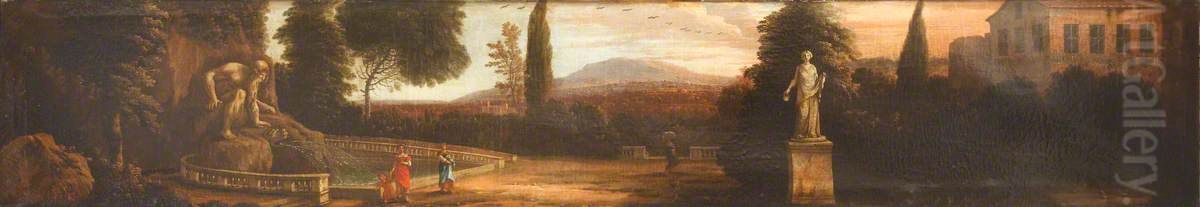 The Gardens at Pratolino Oil Painting by Hendrick Danckerts