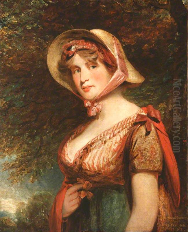 Lady Louisa Tollemache, Countess of Dysart (1745-1840) (after John Hoppner) Oil Painting by John Constable