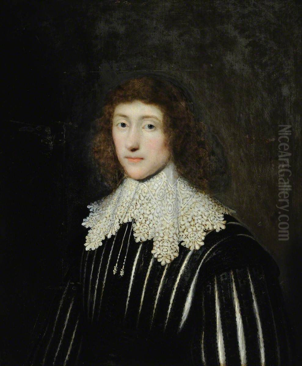 A Young Man, formerly known as William Cavendish, 3rd Earl of Devonshire (1617-1684) Oil Painting by Cornelis Janssens van Ceulen