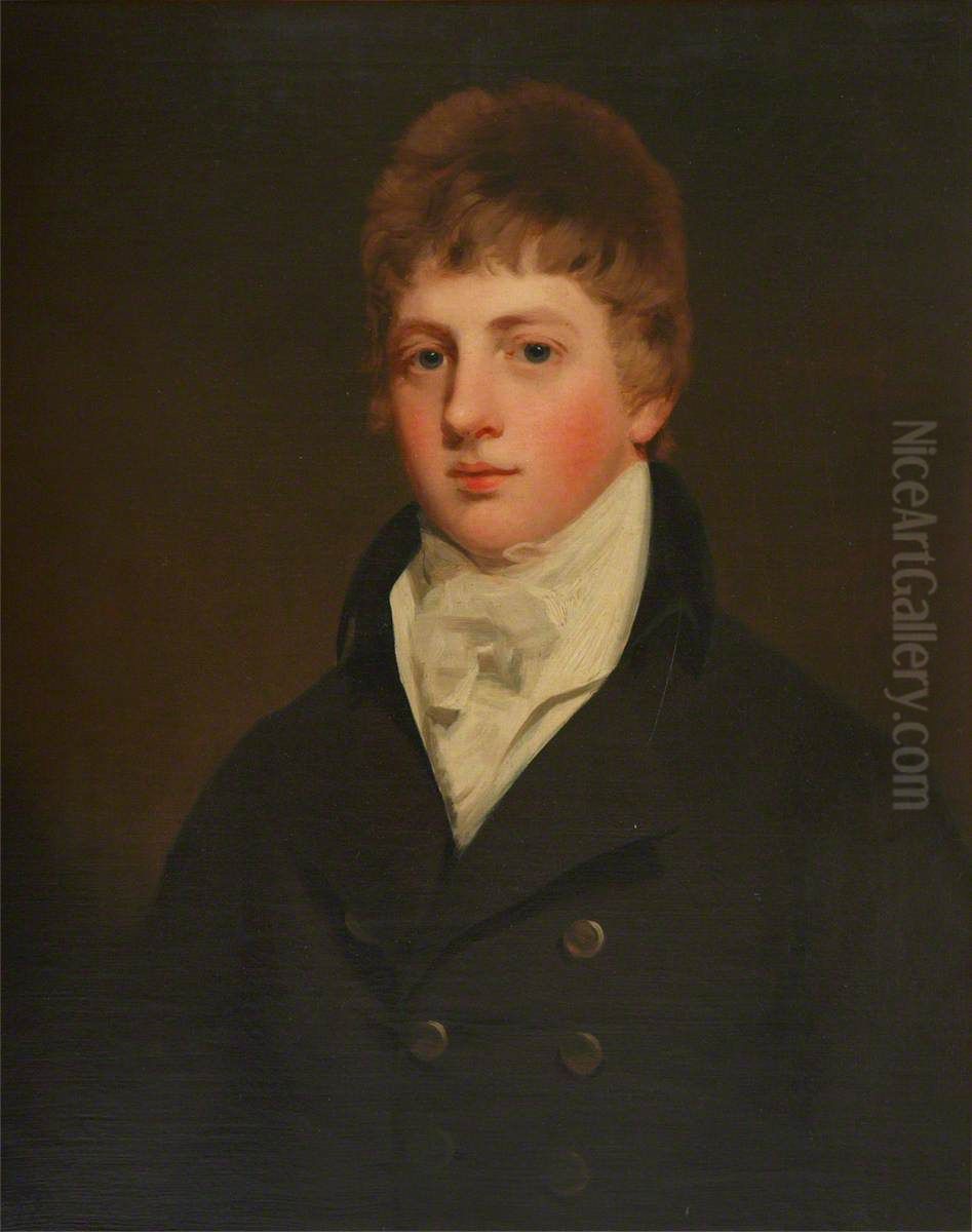 The Hon. William Cavendish (1783-1812), aged 16 (after John Hoppner) Oil Painting by George Sanders