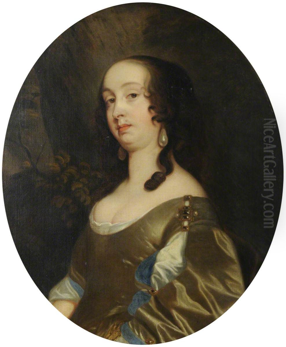 The Honourable Anne Boteler (c.1610-1669), Countess of Newport, Later Countess of Portland Oil Painting by Peter Lely