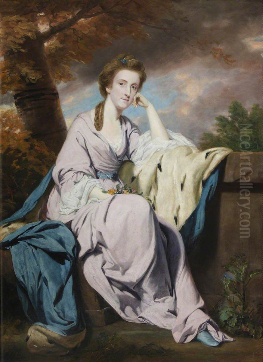 Lady Elizabeth Harcourt, Lady Lee (1739-1811) Oil Painting by Of Sir Joshua Reynolds