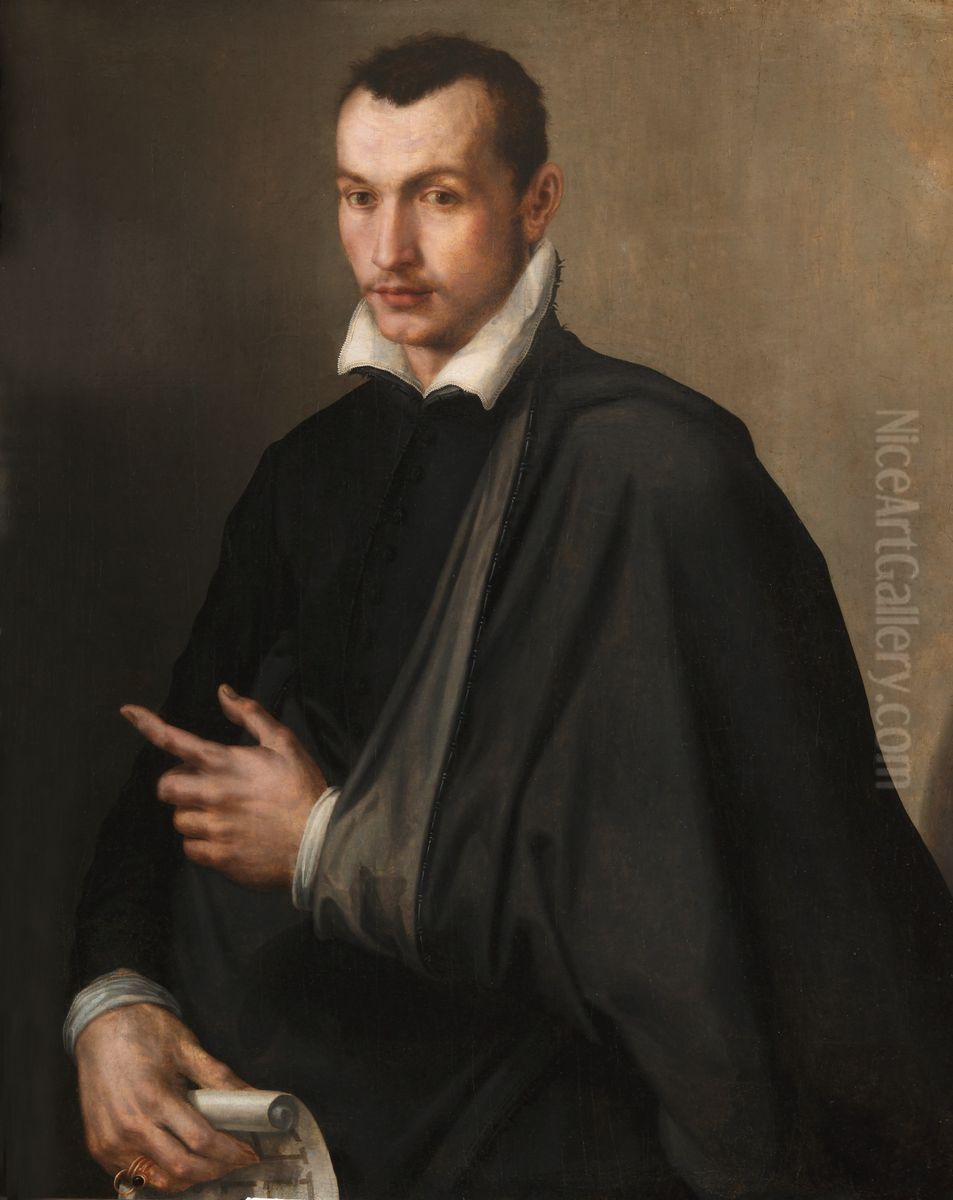 Ottavio Farnese, 2nd Duke of Parma and Piacenza (1525-1586) Oil Painting by Maso da San Friano