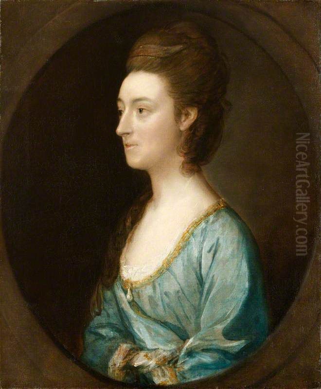 Letitia Leigh, Mrs Townley Balfour (1746-1838) Oil Painting by Thomas Gainsborough