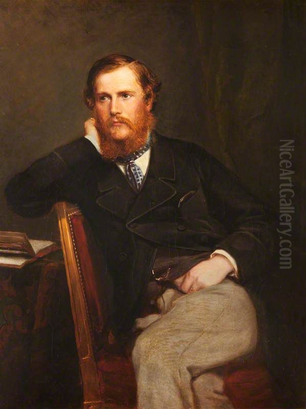 Henry Lygon, 5th Viscount Elmley, MP, later 5th Earl Beauchamp (1829-1866) Oil Painting by John Wood