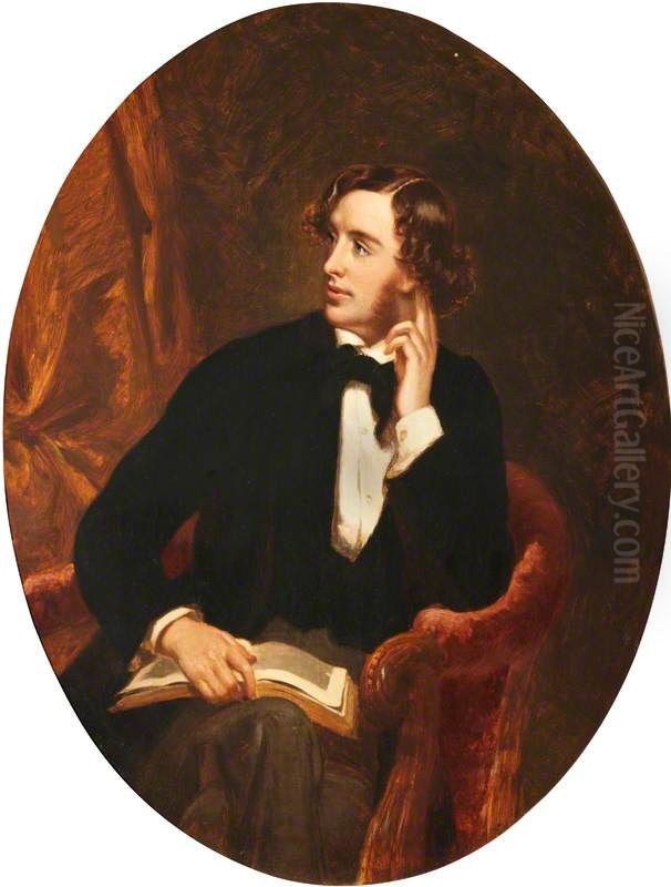 George Augustus Frederick Percy Sydney Smythe, later  7th Viscount Strangford (1818-1857) Oil Painting by Richard Buckner