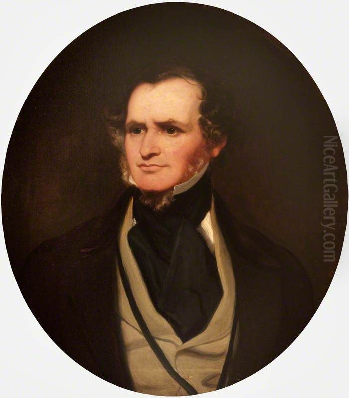 Edward Geoffrey Smith-Stanley, 14th Earl of Derby, KG, PC (1799-1869) Oil Painting by Francis Grant