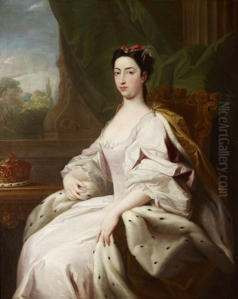 Princess Caroline Elizabeth (1713-1757) Oil Painting by Jacopo Amigoni