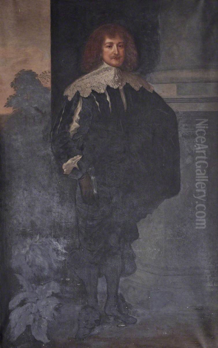 Henry Jermyn, 1st Earl of St Albans (d.1684) Oil Painting by Sir Anthony Van Dyck
