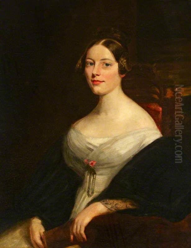 Mary Postans, Mrs Alfred Shaw (1814-1876) Oil Painting by Hermann Winterhalter