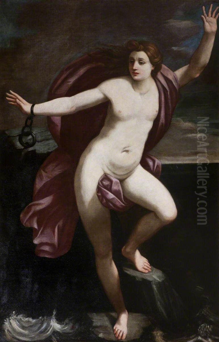 Andromeda chained to the Rock Oil Painting by Guido Reni