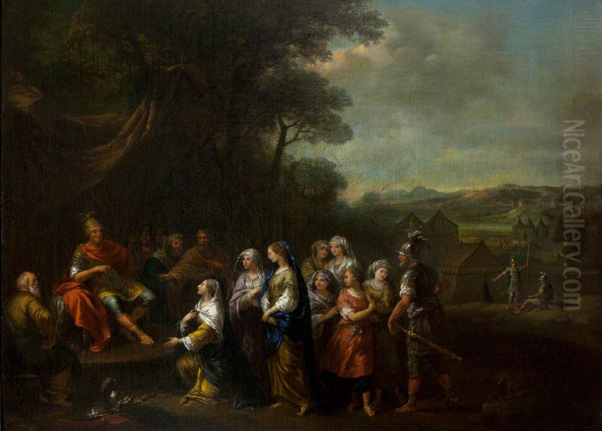 The People of Rome paying Homage to Porsenna (?) Oil Painting by Francesco Zuccarelli