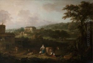 Landscape with Pastoral Figures and Animals (from Milton's 'L'Allegro' [1645])