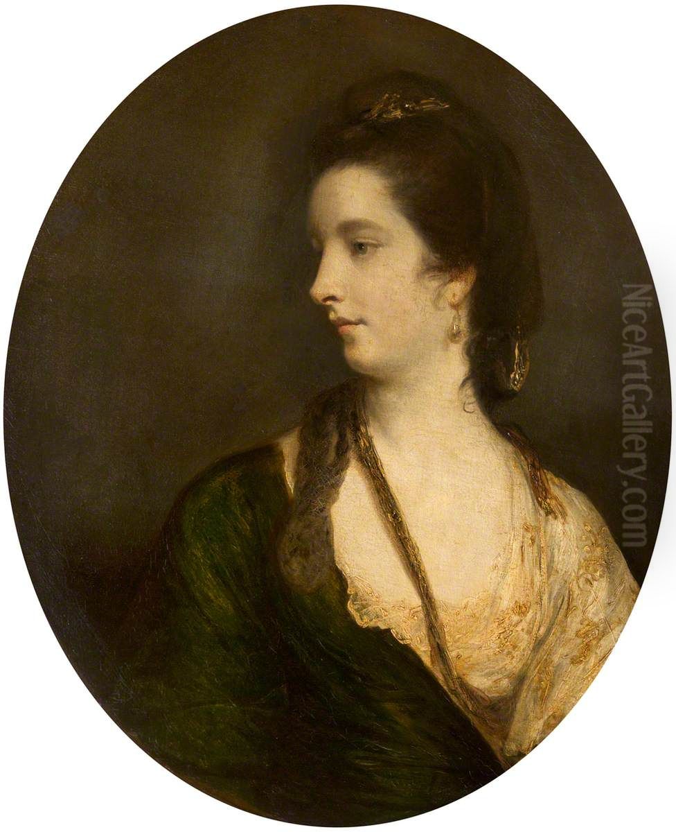 Frances Payne, Mrs William Woodley (1738-1813) Oil Painting by Of Sir Joshua Reynolds