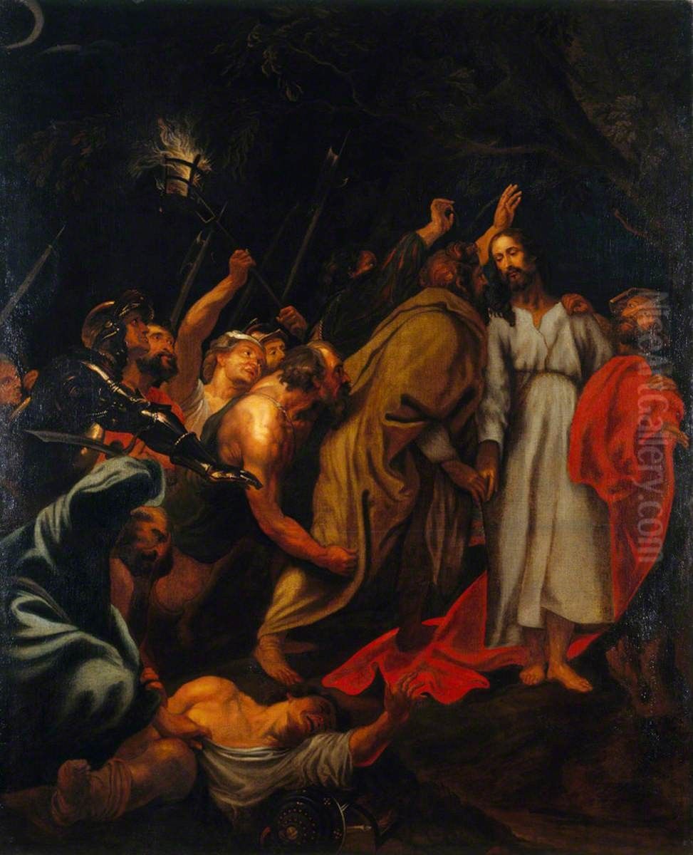 The Betrayal of Christ (after Van Dyck) Oil Painting by Sir Anthony Van Dyck