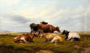 Five Cows in a Landscape