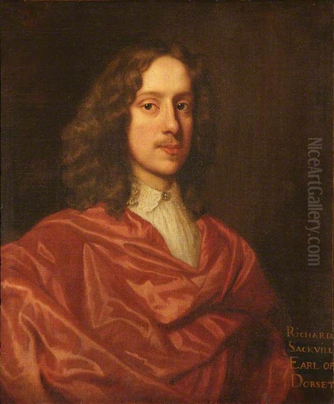 Richard Sackville, 5th Earl of Dorset (1622-1677) Oil Painting by Robert Walker