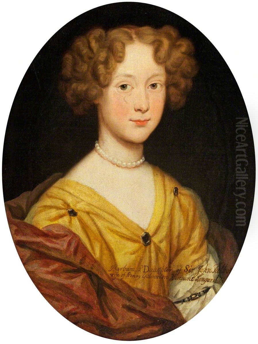 Barbara Talbot, Viscountess Longueville (c.1670-1763) as a girl Oil Painting by Godfrey Kneller