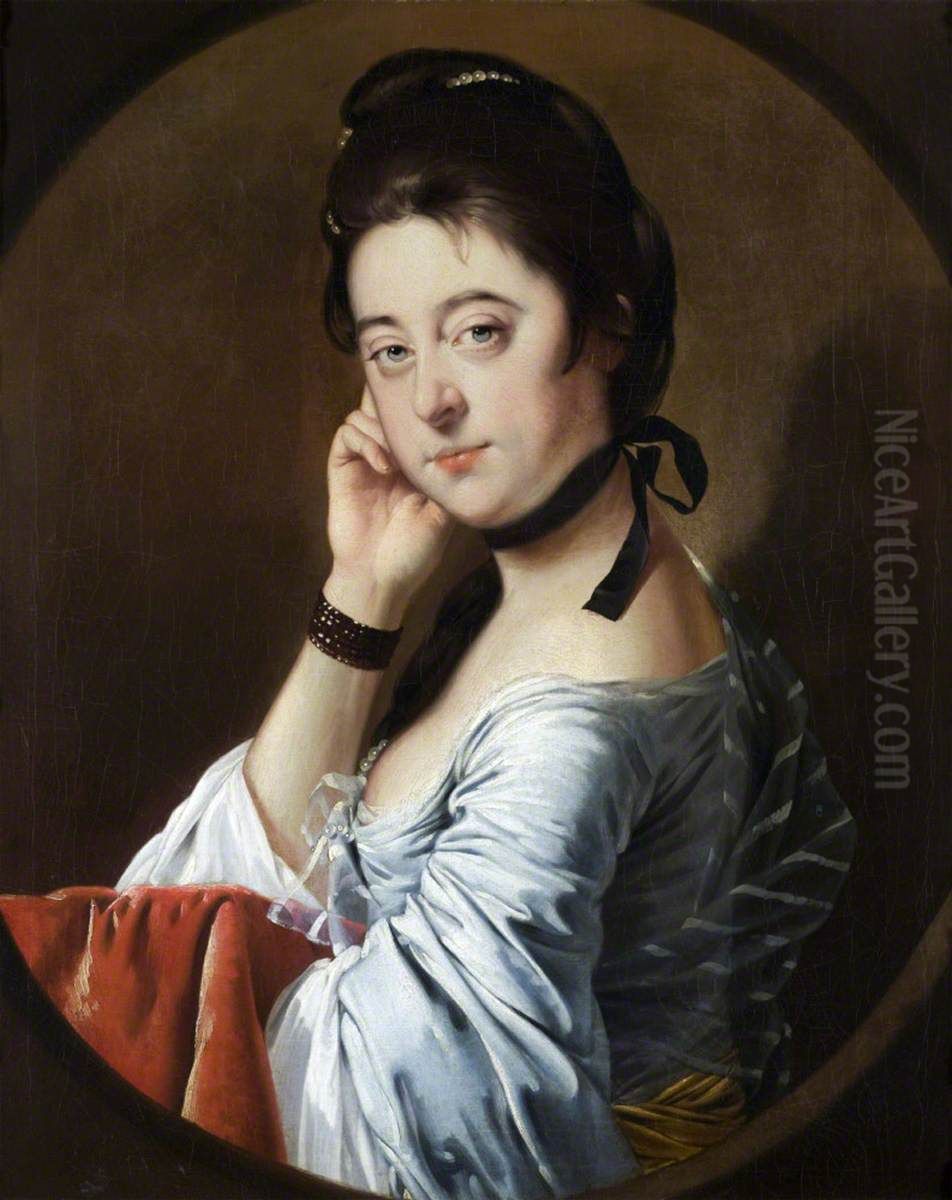 Mary Bold, Mrs Thomas III Hunt (1740 - 1824) Oil Painting by Joseph Wright of Derby
