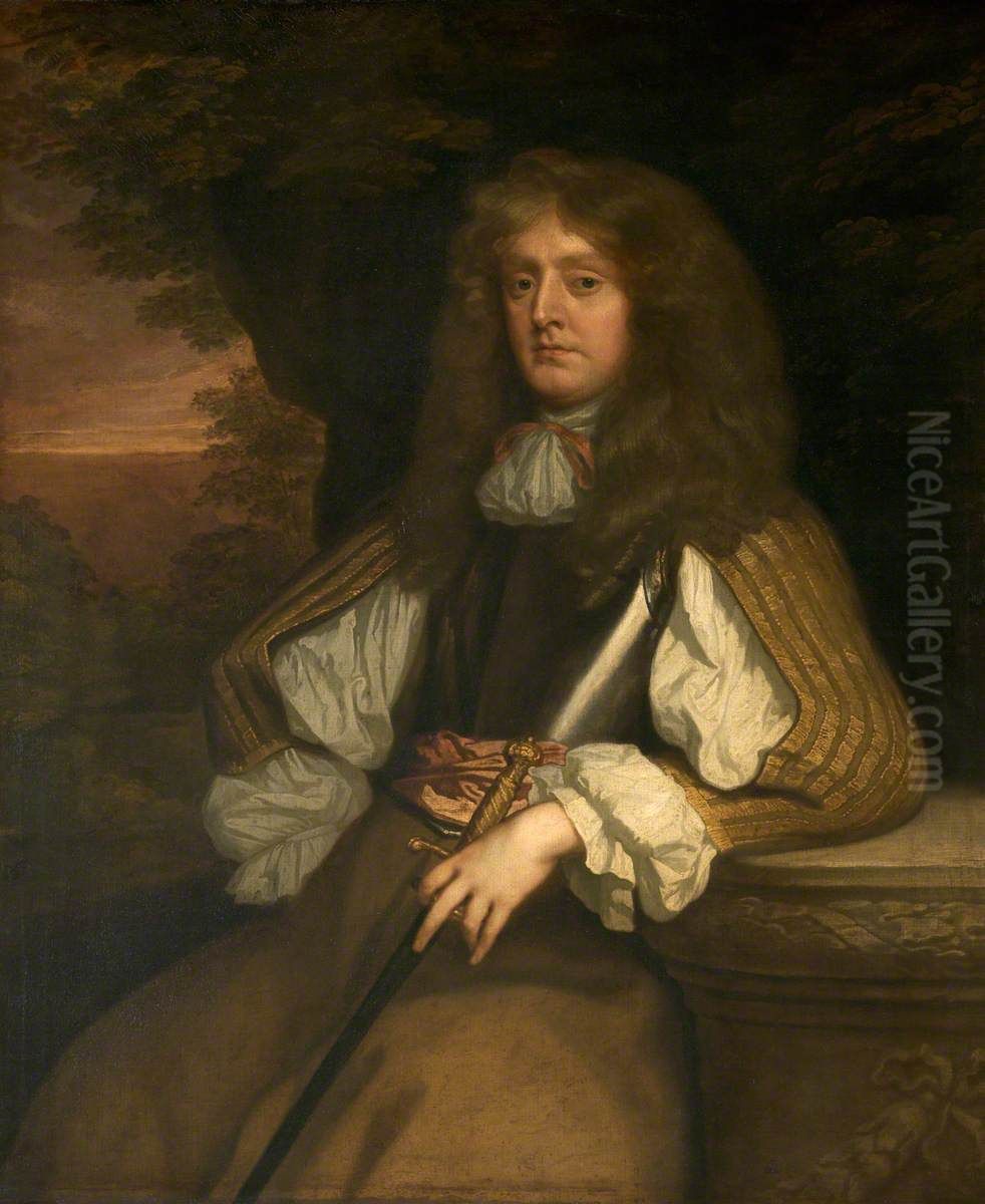 Richard Legh (1634-1687) Oil Painting by Peter Lely
