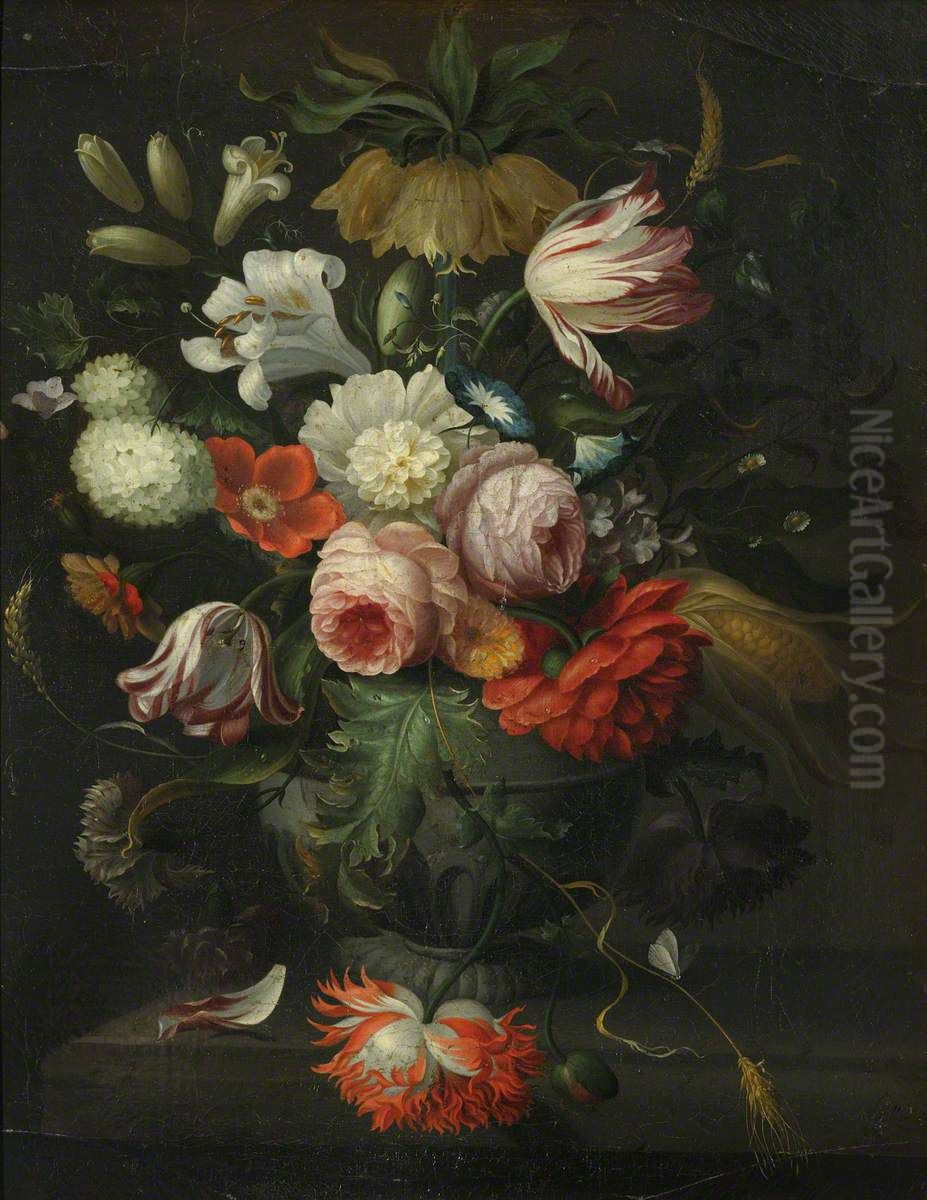 Flowerpiece Oil Painting by Pieter Gallis