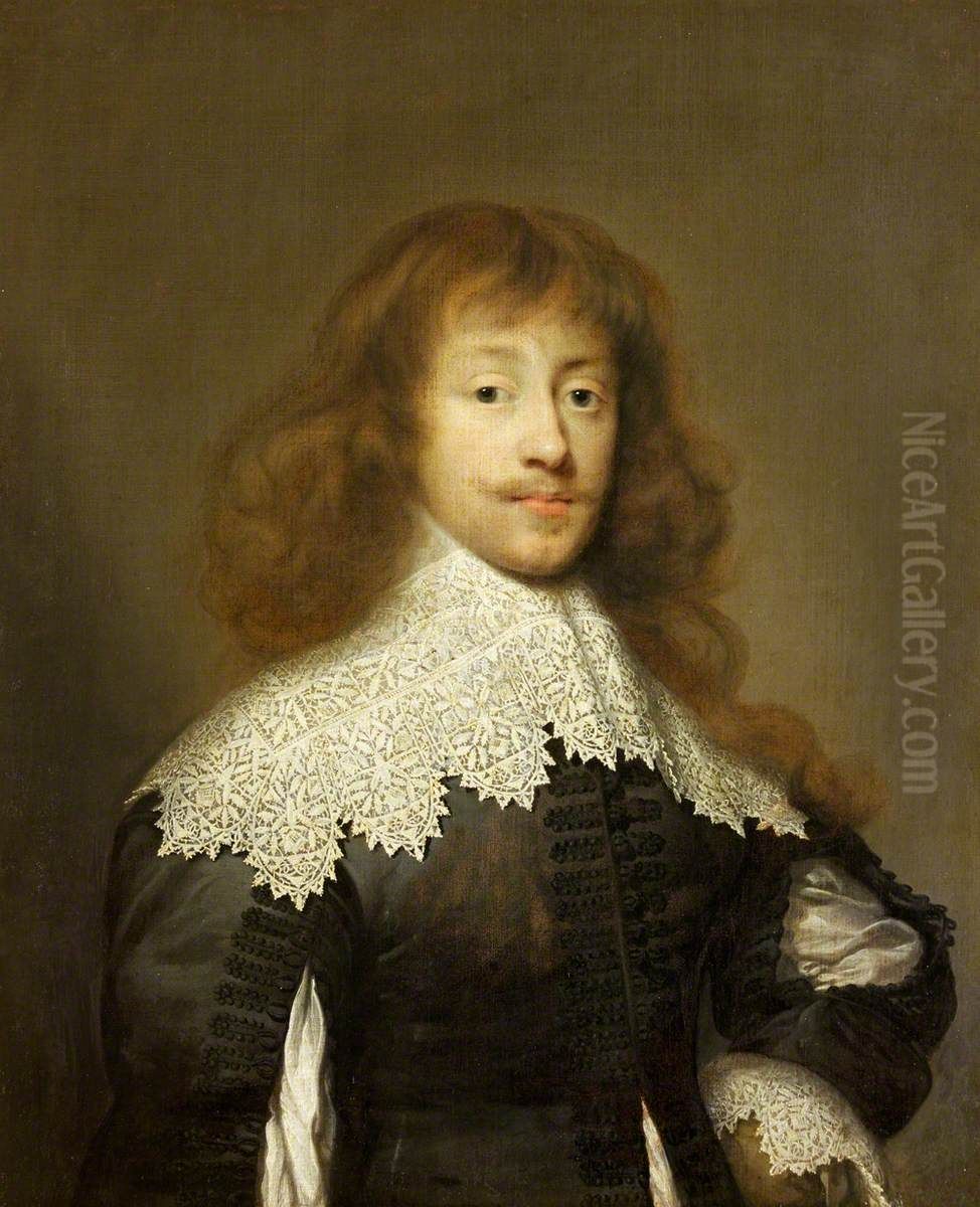 Called Lucius Cary, 2nd Viscount Falkland (1610-1643) Oil Painting by Cornelis Janssens van Ceulen