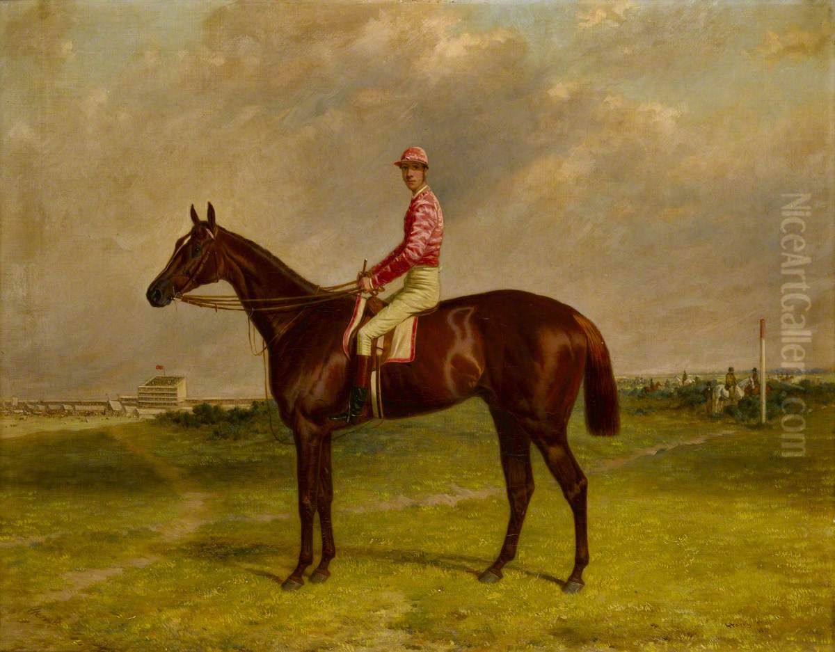 'Hermit' with Jockey up Oil Painting by Harry Hall