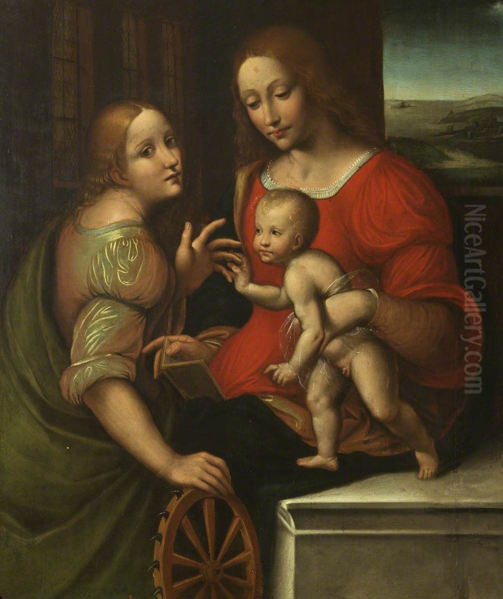 The Mystic Marriage of Saint Catherine Oil Painting by Giampietrino