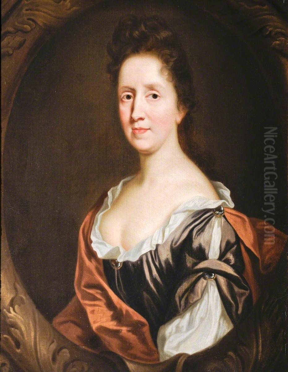 Portrait of an Unknown Lady Oil Painting by John Riley