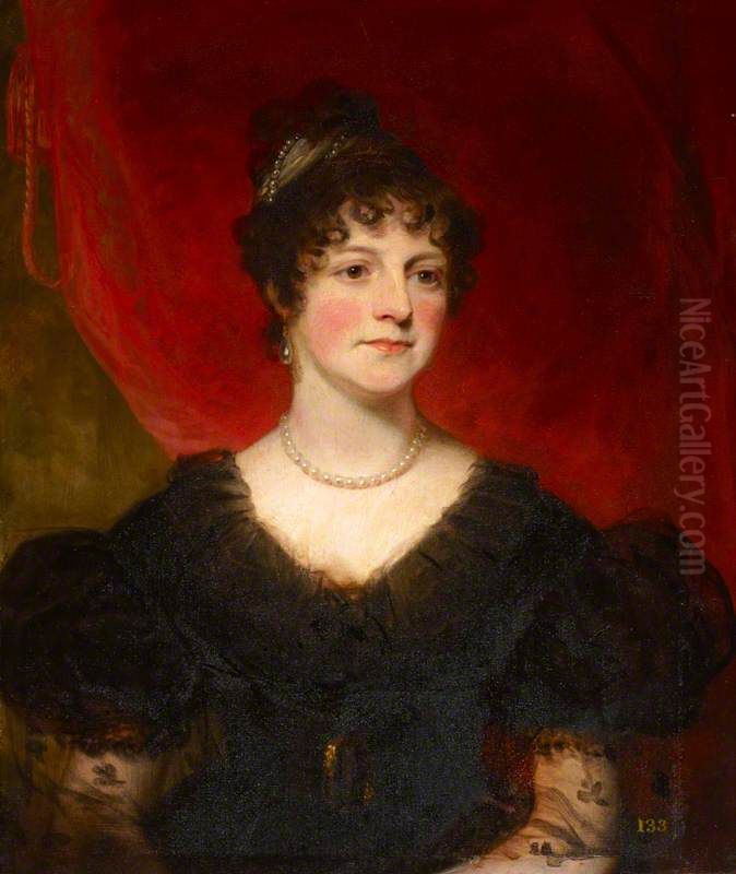 Harriet Moritz, Lady Polwarth (after 1767 - d.1853) Oil Painting by Thomas Phillips