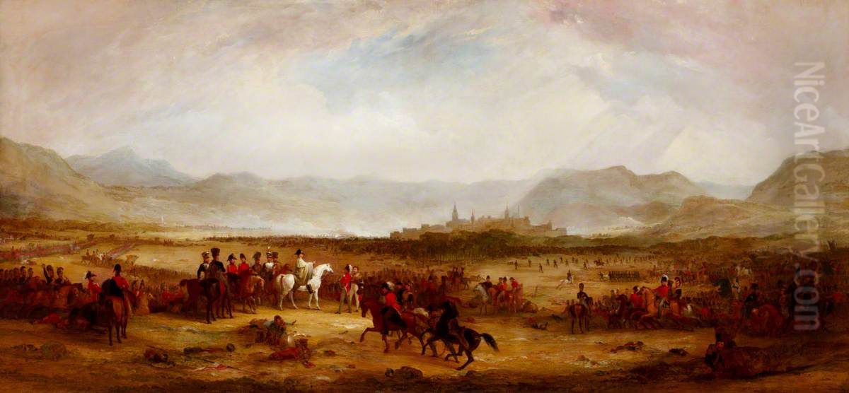 The Battle of Vittoria, 21 June 1813 Oil Painting by George Jones