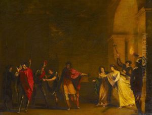 A Council Chamber (The Night Brawl with Cassio and Rodrigo/disturbing of Othello and Desdemona from William Shakespeare's 'Othello', Act II, sc. iii)