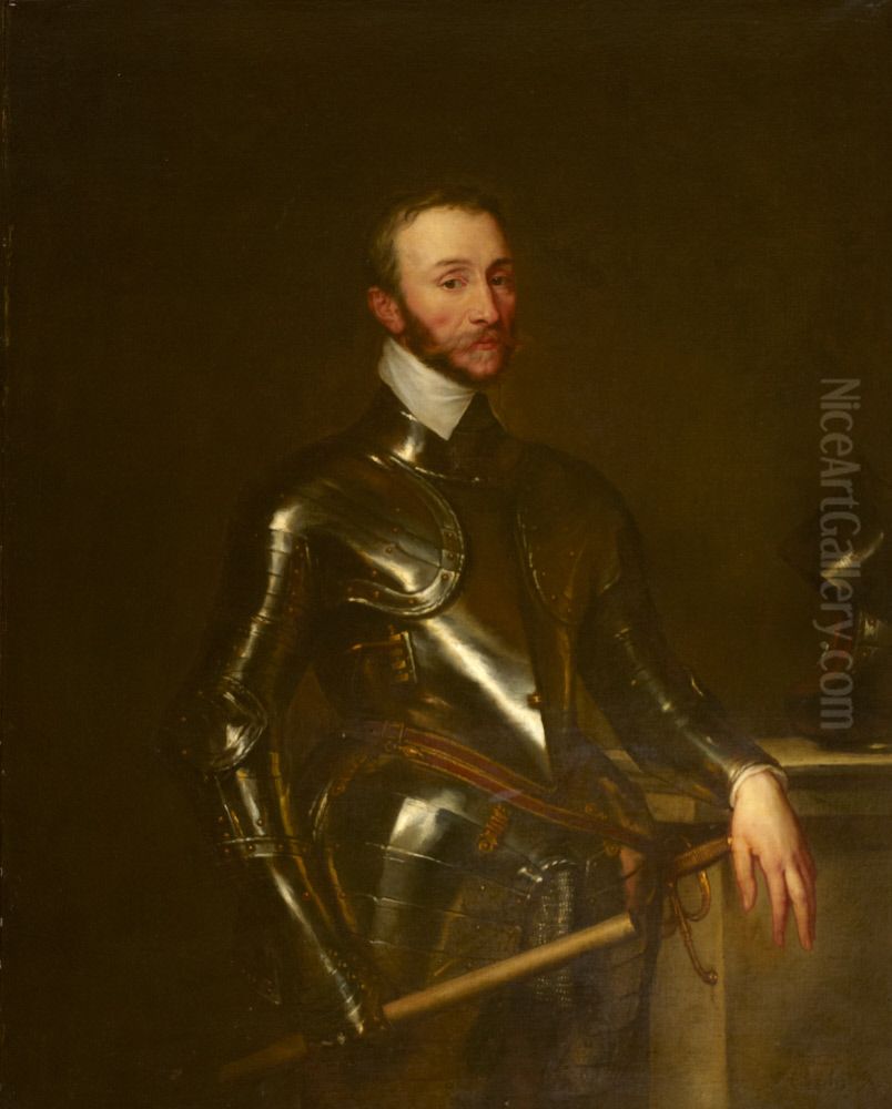 Henry Percy, 8th Earl of Northumberland (c.1532-1585) (posthumous) Oil Painting by Sir Anthony Van Dyck