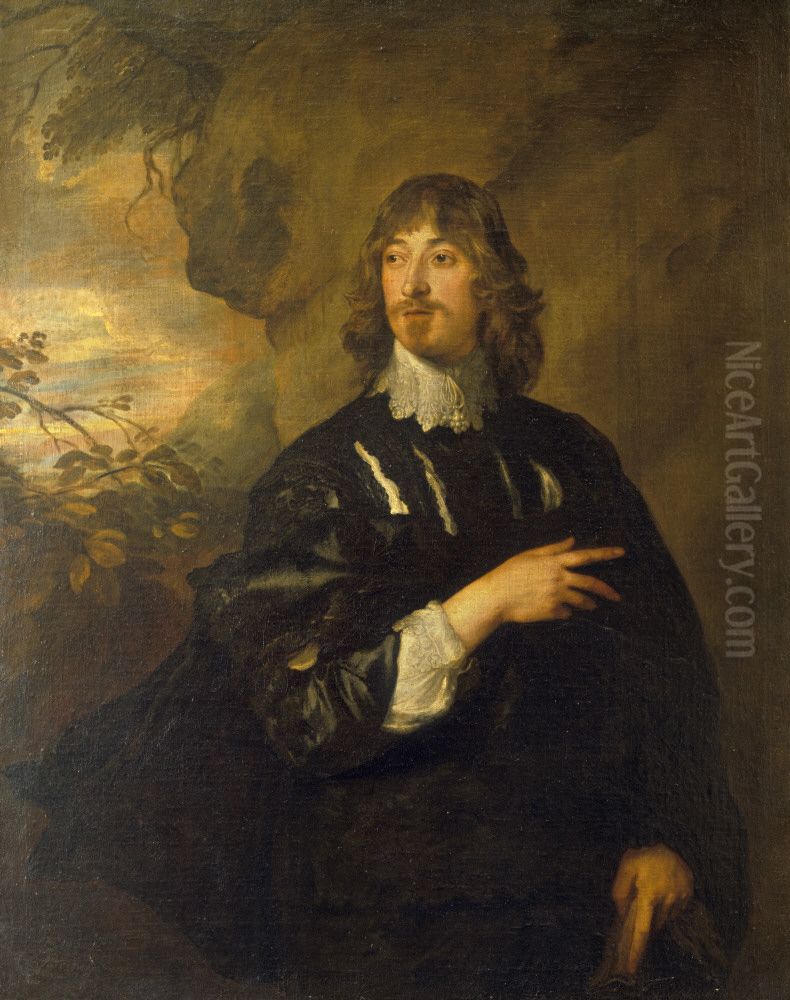Henry Percy, Baron Percy of Alnwick (1605-1659) Oil Painting by Sir Anthony Van Dyck