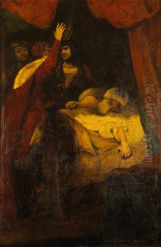 The Death of Cardinal Beaufort (1377-1447) (from William Shakespeare's Henry VI, Part II, Act III, Scene iii) Oil Painting by Of Sir Joshua Reynolds