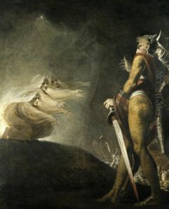Macbeth, Banquo and the Witches (from William Shakespeare's 'Macbeth', Act I, sc.iii)