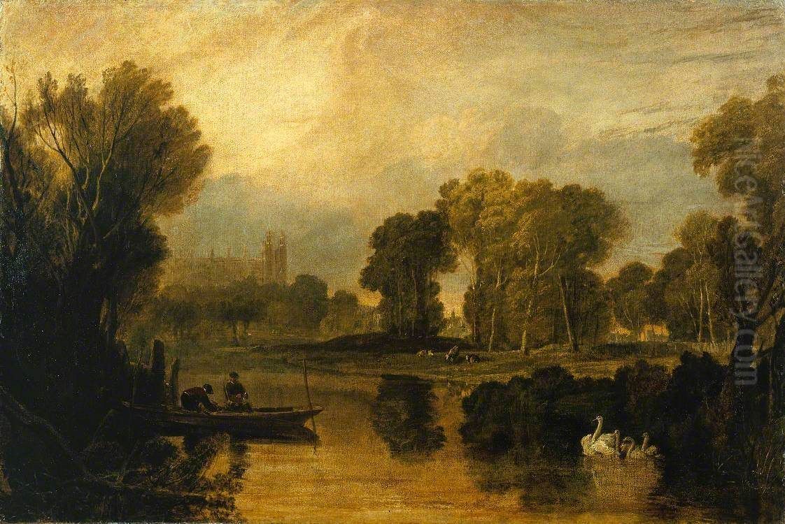 The Thames at Eton Oil Painting by J. M. W. Turner