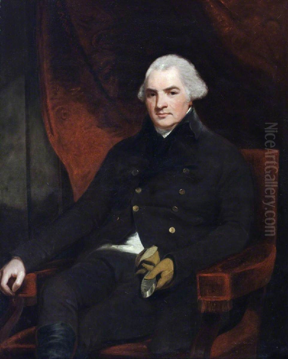Henry Bayly, 9th Baron Paget of Beaudesart, 1st Earl of Uxbridge (1744 - 1812) Oil Painting by George Romney