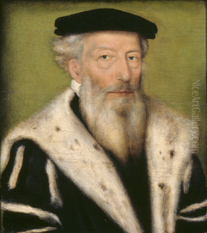Unknown Man Oil Painting by Corneille De Lyon