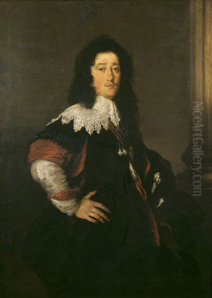 A Venetian Gentleman Oil Painting by Bernardo Strozzi