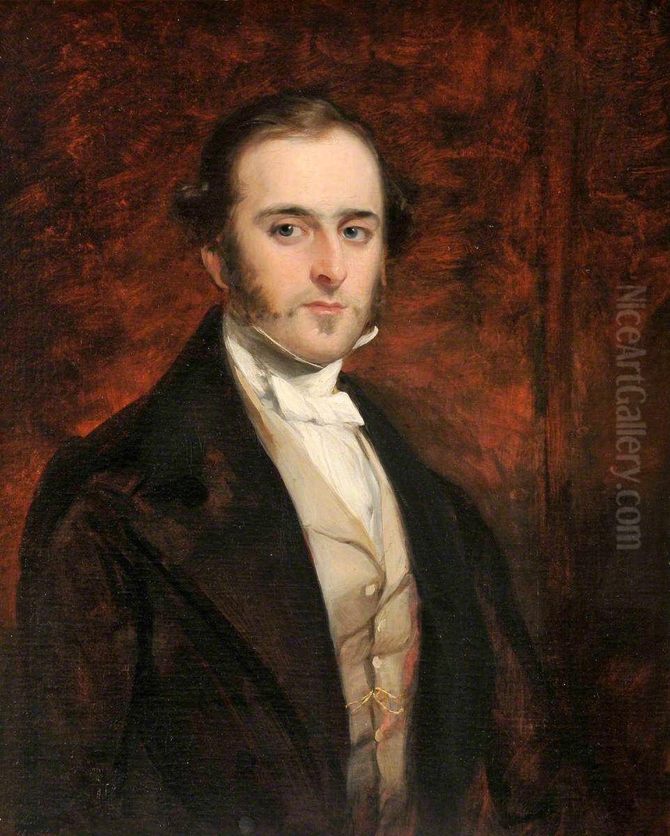 Edward James Herbert, 3rd Earl of Powis (1818-1891) Oil Painting by Francis Grant