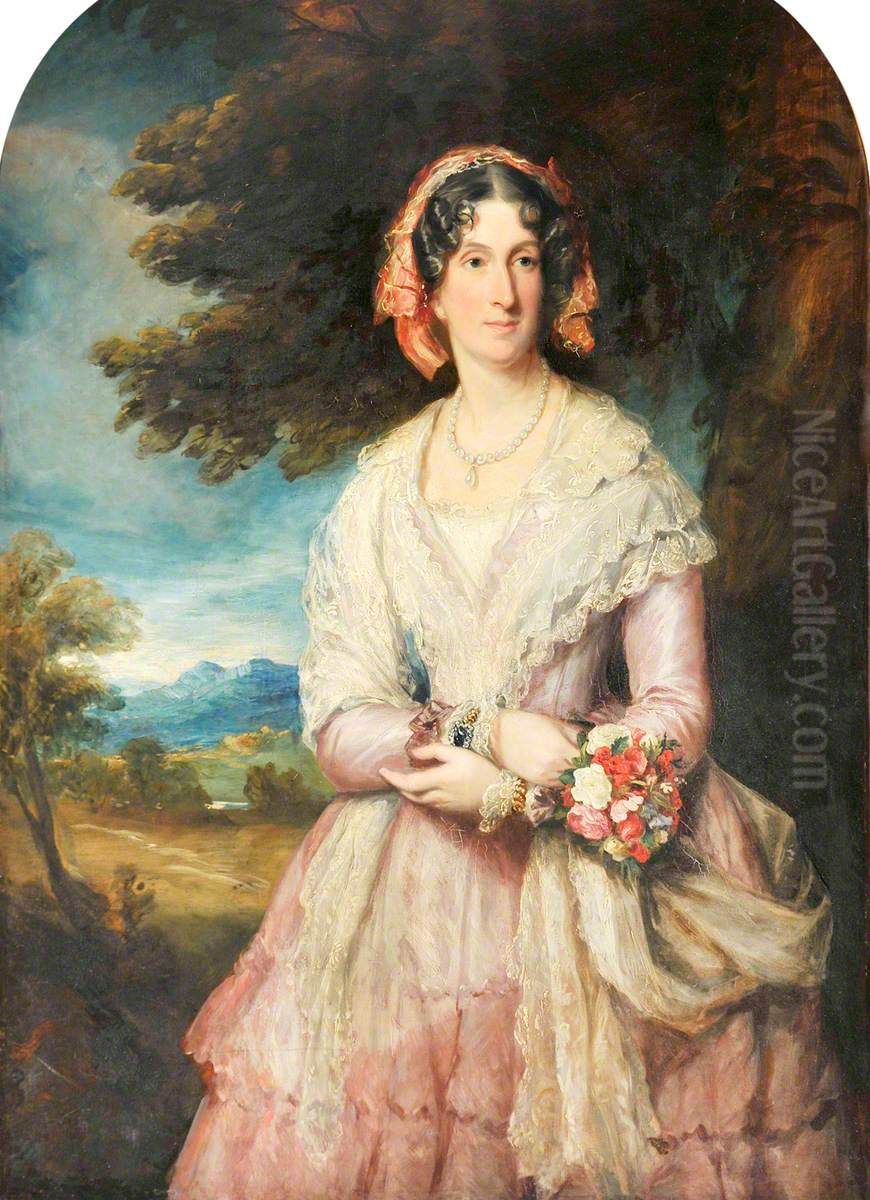 Lady Lucy Graham, Countess of Powis (1793-1875) Oil Painting by Francis Grant