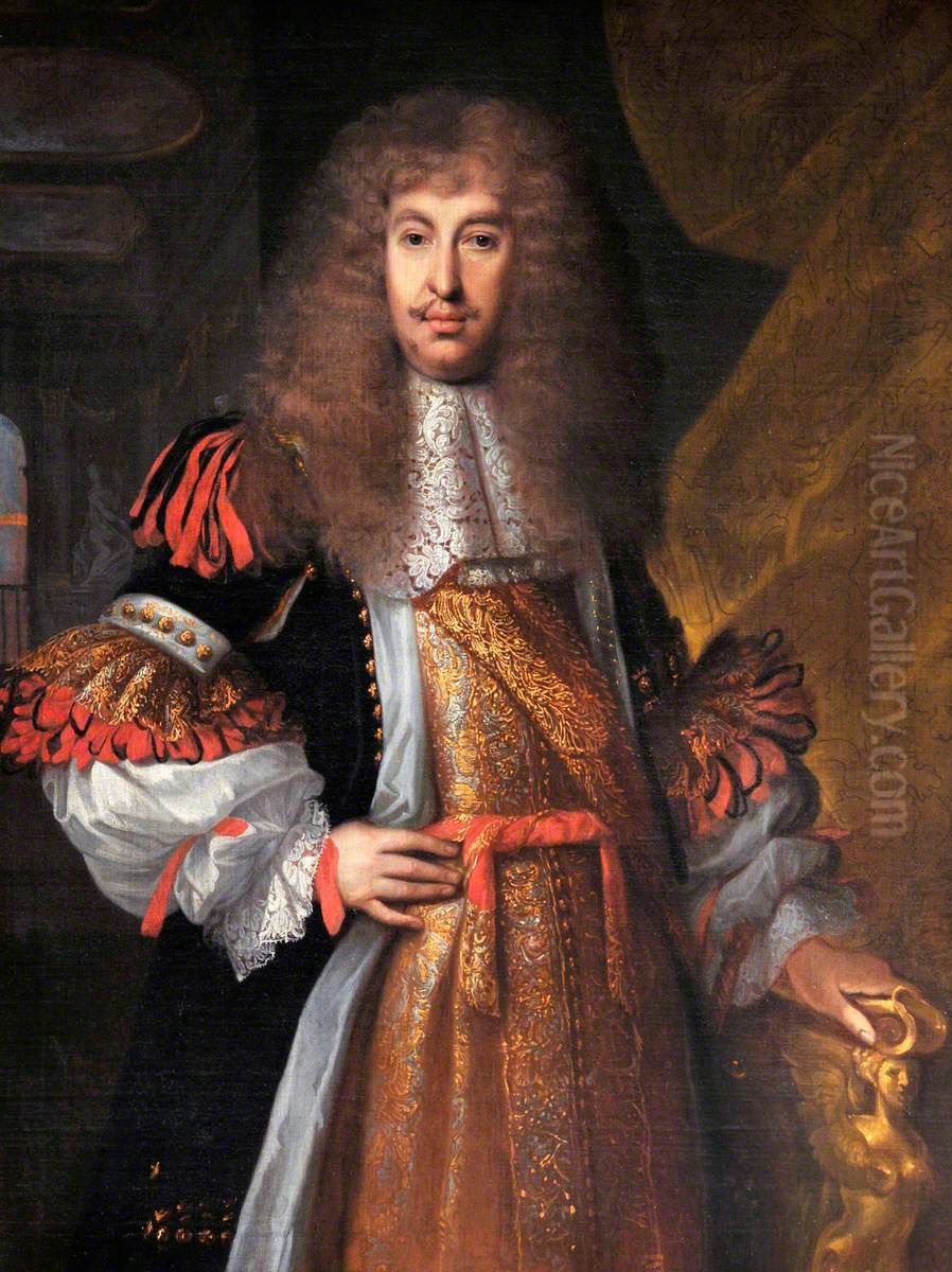Lord Henry Howard, 6th Duke of Norfolk, later Lord Howard of Castle Rising (1628-1684) Oil Painting by John Michael Wright