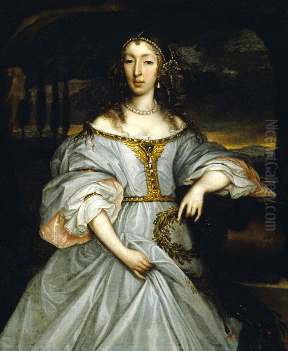 Lady Anne Somerset, Lady Howard (1631-1662) Oil Painting by John Michael Wright