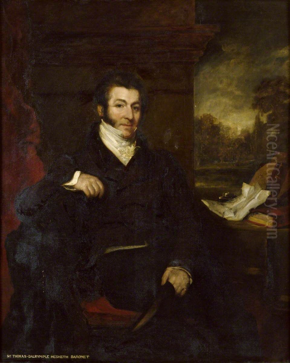 Sir Thomas Dalrymple Hesketh, 3rd Baronet Hesketh of Rufford (1777-1842) Oil Painting by John Hayter