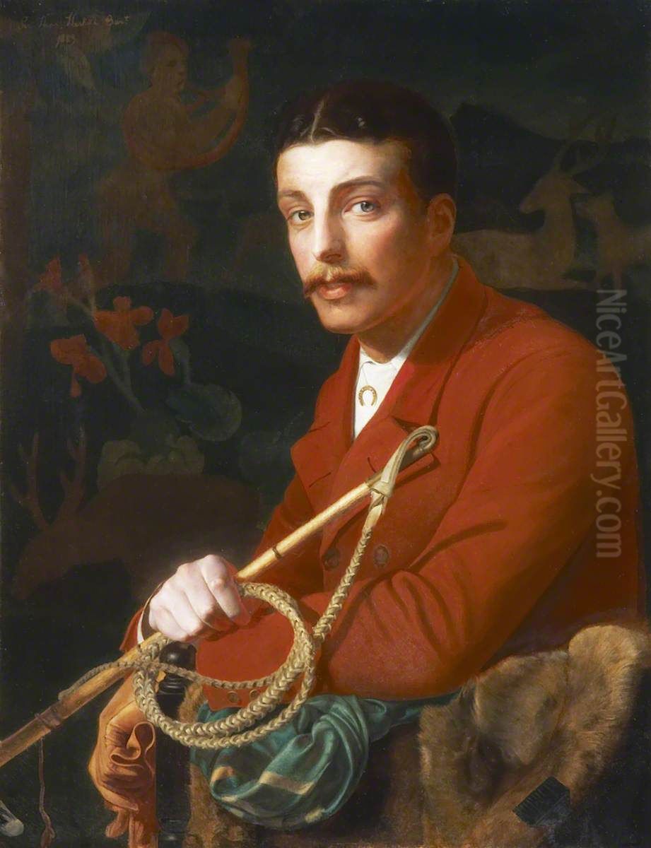 Sir Thomas George Fermor-Hesketh, 7th Baronet Hesketh of Rufford (1849-1924) Oil Painting by Frederick Sandys