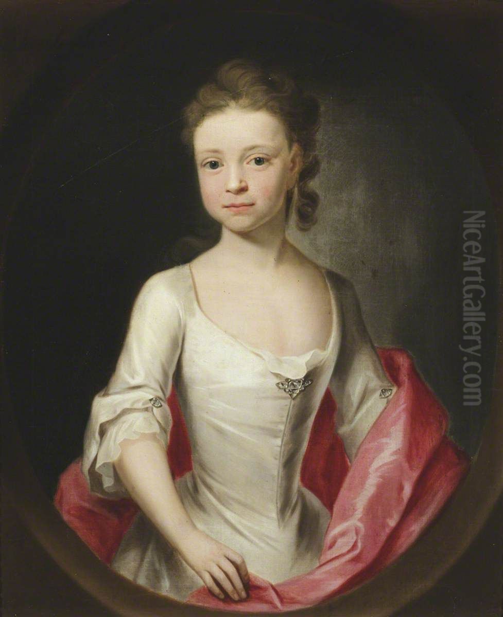 Isabella Astley (1724-1741), aged eight Oil Painting by John Theodore Heins