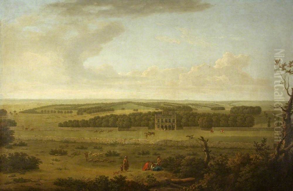 Lodge Park, Gloucestershire Oil Painting by George Lambert
